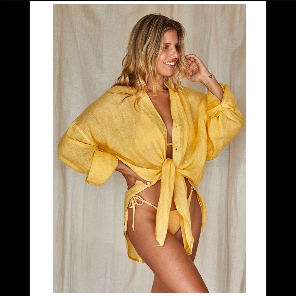 NWT Monday Swimwear Barcelona Tunic Butterscotch